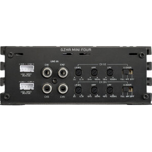 Auto Verstärker mit Hoch- und Tiefpassfiltern für Car-Audio-Systeme.