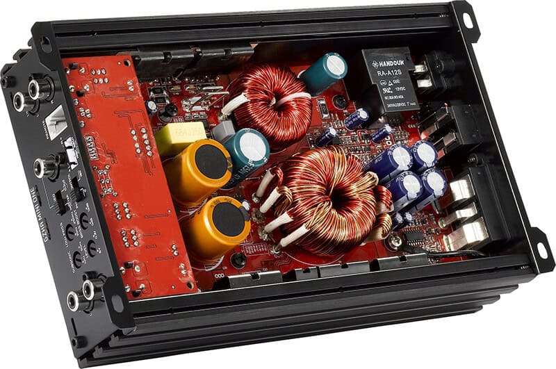 Hochleistungsverstärker für Car-Audio, mit leistungsstarken Komponenten und robustem Design. Perfekt.