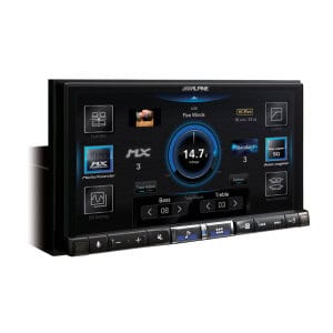 Alpine iLX-705D Multimedia-Autoradio mit Touchscreen und Smartphone-Integration.