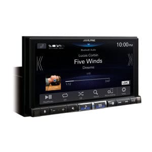 Alpine iLX-705D Multimedia-Autoradio mit Touchscreen und Bluetooth für Car-Audio.