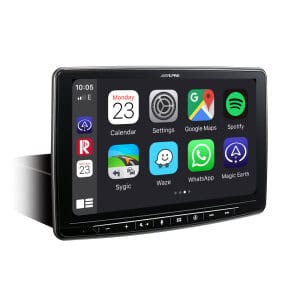 Alpine INE-F904D Multimedia-Autoradio mit Touchscreen für Car-Audio.