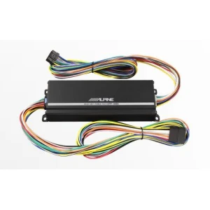 Alpine Car Audio Steuergerät mit Kabelbaum für Fahrzeuginstallation.