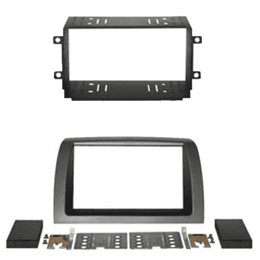 Radio-Einbaurahmen für Lancia Ypsilon (2003-2011) 2DIN, passend für CarAudio-Installationen.