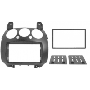 Radio-Einbaurahmen für Mazda 2 (2008-) 2din, hochwertiges CarAudio-Zubehör.