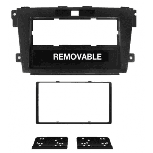Radio-Einbaurahmen für Mazda CX7 (2010 -) mit abnehmbarer Blende.
