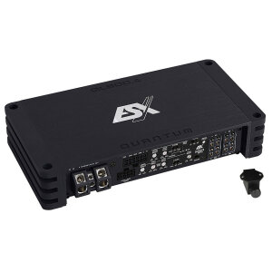 Hochwertiger Car-Audio-Verstärker mit leistungsstarkem Quanten-Design, ideal für Car-HiFi-Installati.