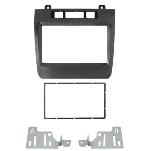 Radio-Einbaurahmen für VW Touareg (2011-) 2-DIN, passgenau und hochwertig.