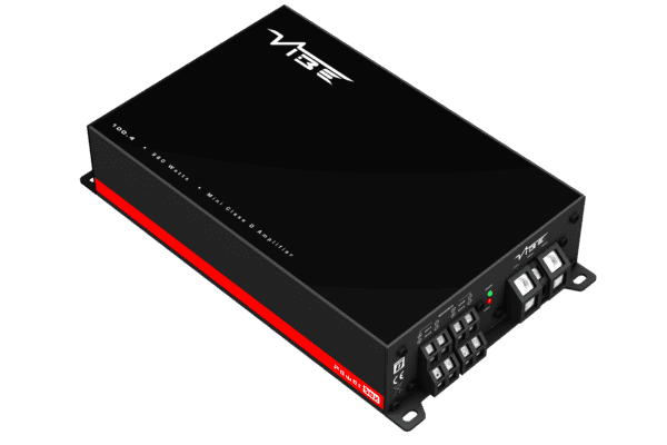 Vibe POWERBOX100.4M-V0 avtoški ojačevalnik za močno in jasen zvok, idealen za avtomobilsko zvočno op.