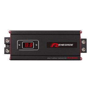 Močnejši kondenzator Renegade RX1800 za avtozvočnike in audio sisteme.