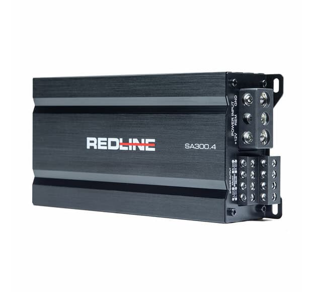 Različica digitalnega ojačevalnika RedLine SA300.4 za avto.