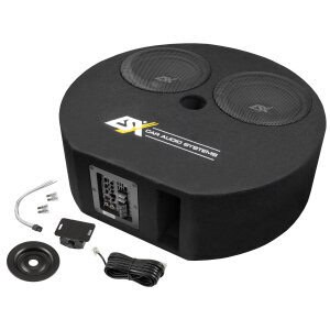 Aktivni gehaussubwoofer ESX DBX800A za močno bass glasbo in izboljšano avdio izkušnjo.