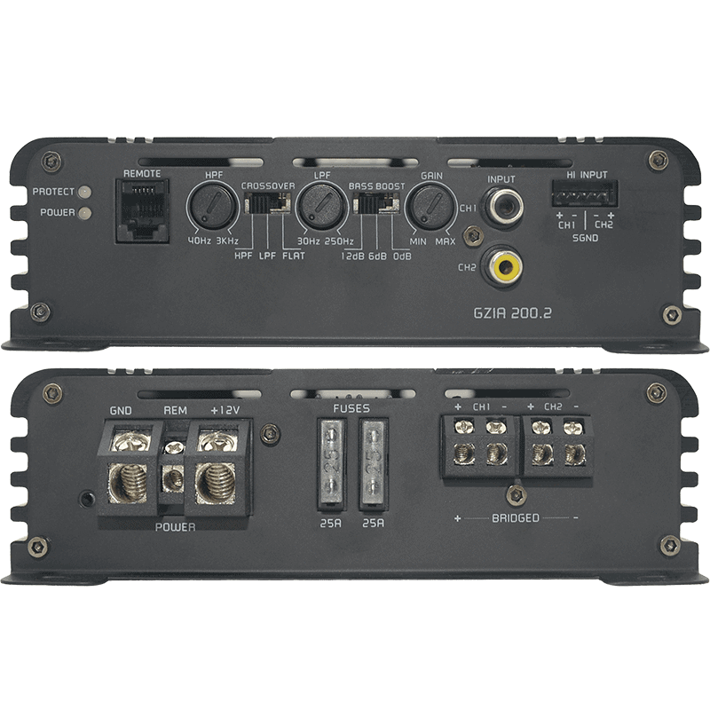 GZIA200.2 Car-Audio Verstärker für optimalen Klang.
