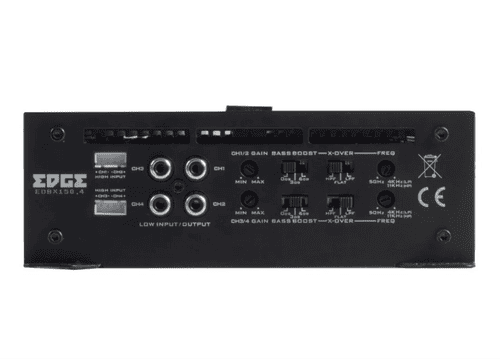 Hochwertiger Car-Audio-Verstärker Edge EDBX150.4-E1 mit vielseitigen Anschlussmöglichkeiten für opti.