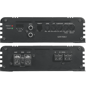 GZIA1500.1 Car-Audio Verstärker mit Equalizer und Bass Boost.
